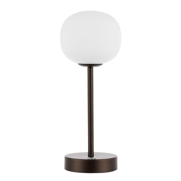 Natalia 12.25" Modern Minimalist Iron Rechargeable Integrated LED Table Lamp - JONATHAN Y